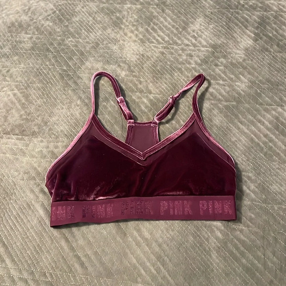 PINK Victoria's Secret Other - Victoria’s Secret pink velour Bralette small